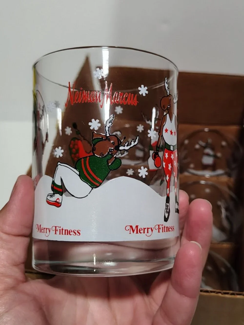 Neiman Marcus Merry Fitness Glasses 6 Piece Set